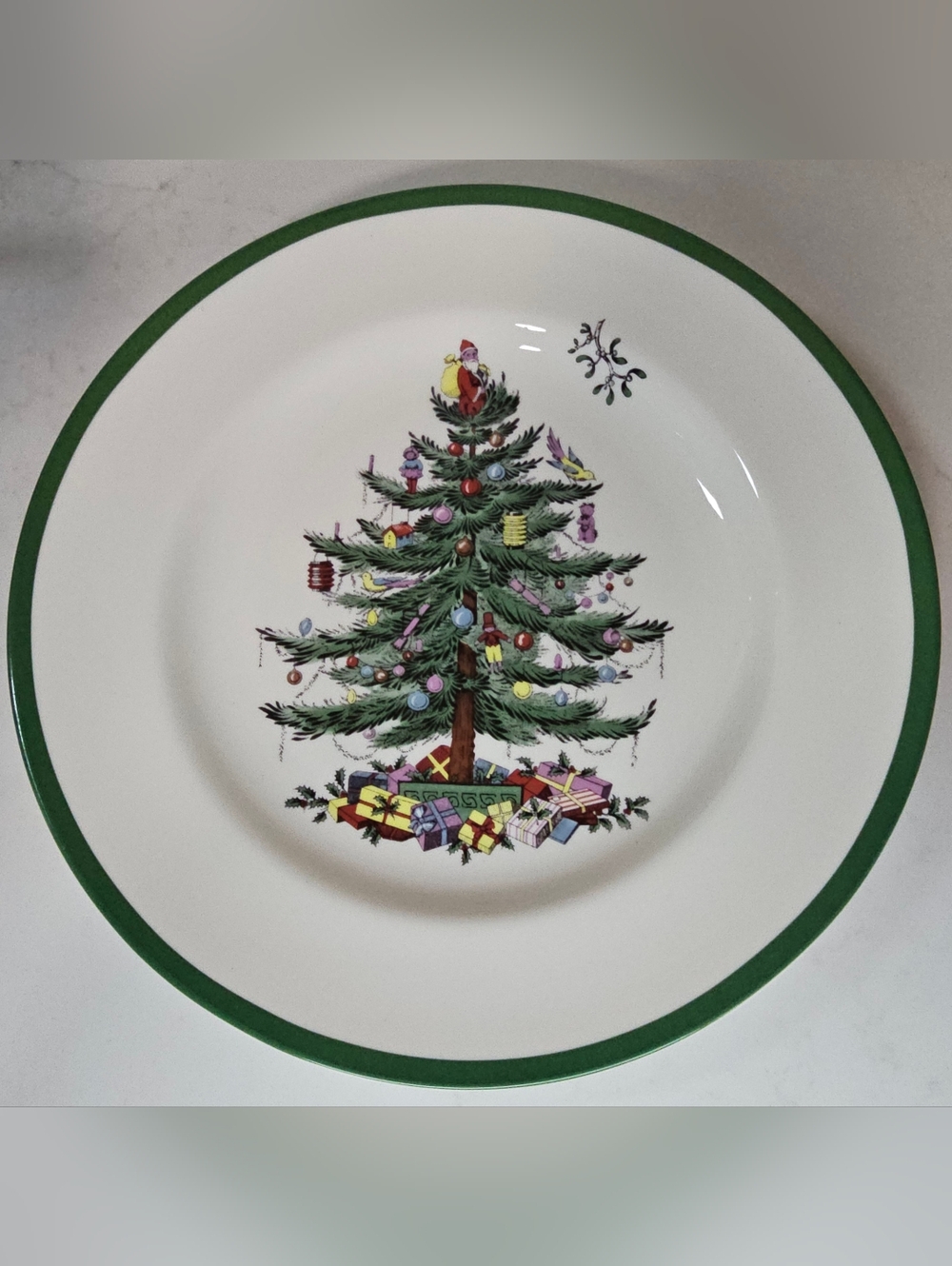 NWT Spode Christmas Tree Dinner Plate 10.5”